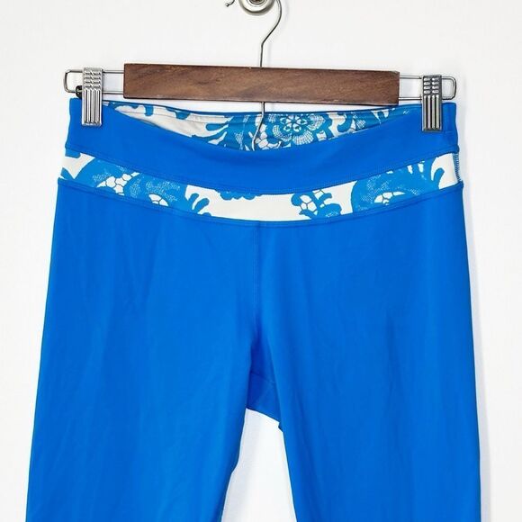 Lululemon Run Inspire Crop ll Legging Beaming Blue Size 6 - Picture 8 of 10